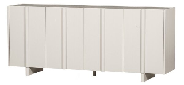 Krémszínű borovi fenyő alacsony moduláris komód 200x85 cm Basu – WOOOD