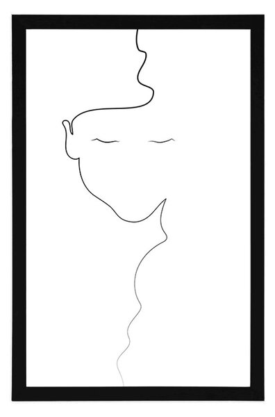 Poszter nő minimalista kivitelizésben