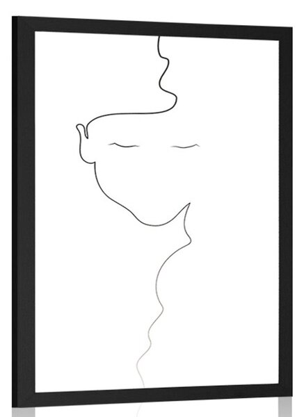 Poszter nő minimalista kivitelizésben