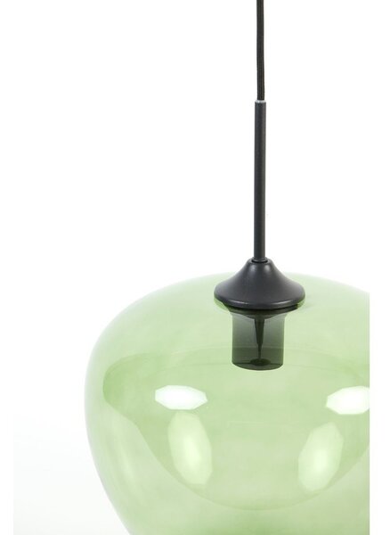 Zöld mennyezeti lámpa üveg búrával ø 30 cm Mayson – Light & Living