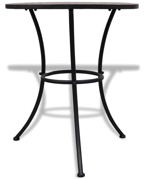 Terrakotta mozaik bisztró asztal 60 cm