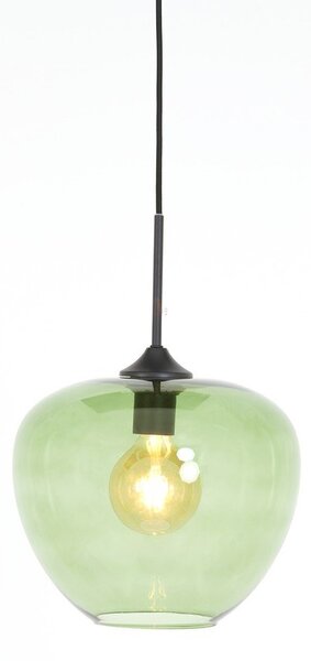 Zöld mennyezeti lámpa üveg búrával ø 30 cm Mayson – Light & Living