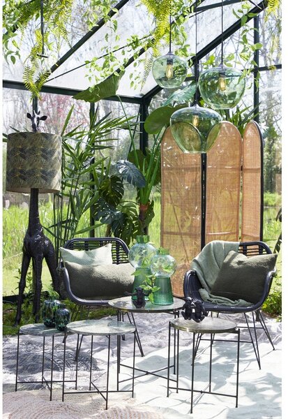 Zöld mennyezeti lámpa üveg búrával ø 30 cm Mayson – Light & Living