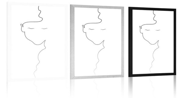 Poszter nő minimalista kivitelizésben
