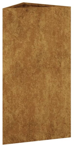 Corten acél kerti növénytartó 40x34,5x75 cm