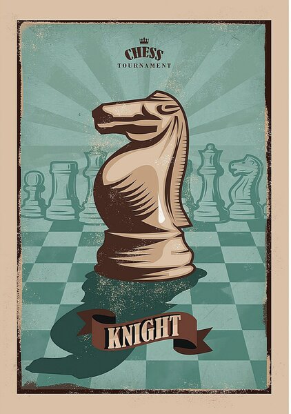 Vintage Chess I vászonkép