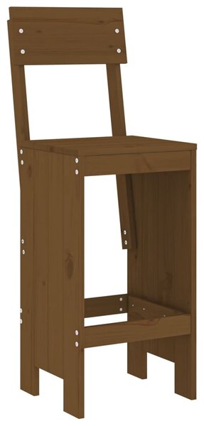 2 db mézbarna tömör fenyőfa ülőke 40x48,5x115,5 cm