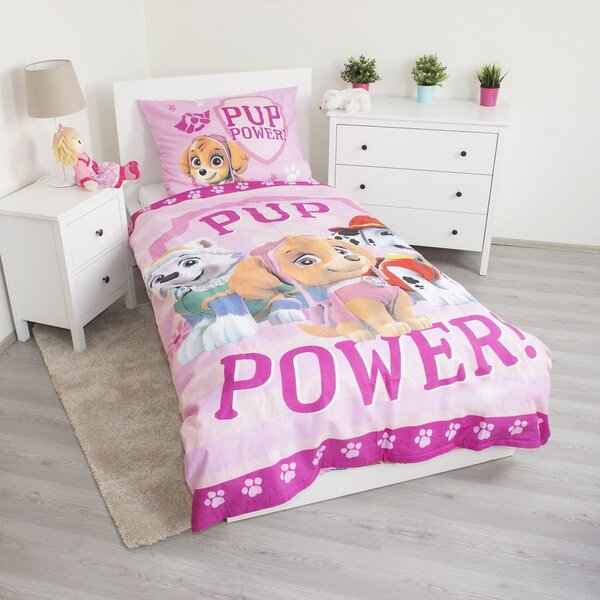 Egyszemélyes pamut gyerek ágyneműhuzat 140x200 cm Paw Patrol – Jerry Fabrics