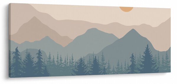 Kép - Türkiz hegység N⁰1 (120x50 cm)