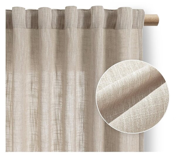 Bézs függöny 140x250 cm Valeta – Restilo