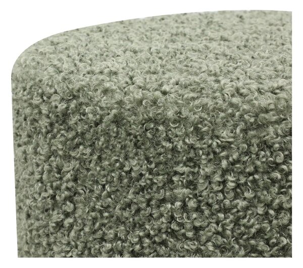 Zöld buklé puff Ejby – House Nordic