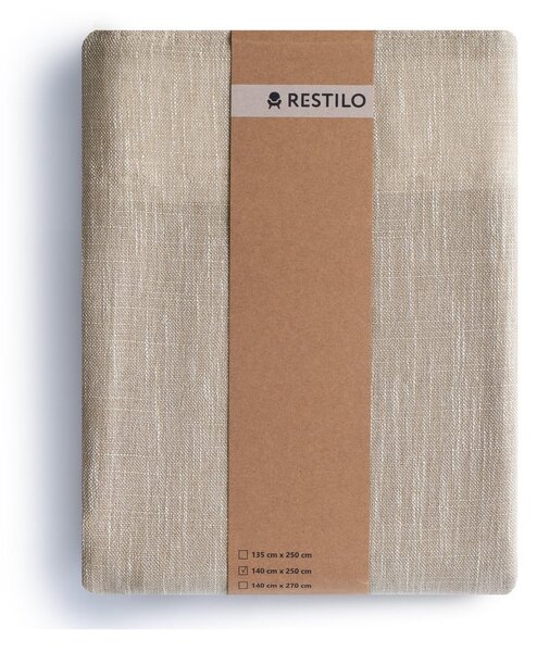 Bézs függöny 140x250 cm Valeta – Restilo