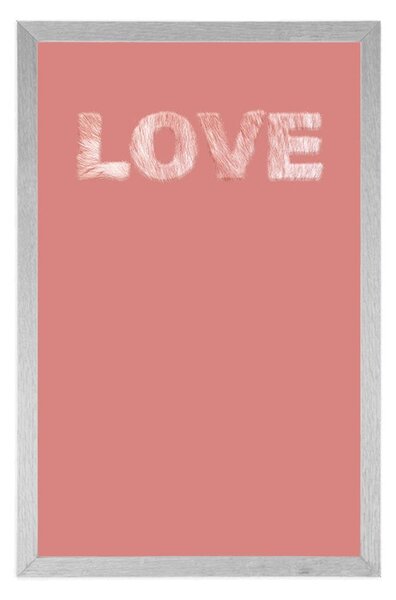 Poszter egyszerű Love felirattal