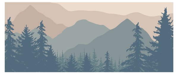 Kép - Türkiz hegység N⁰2 (120x50 cm)