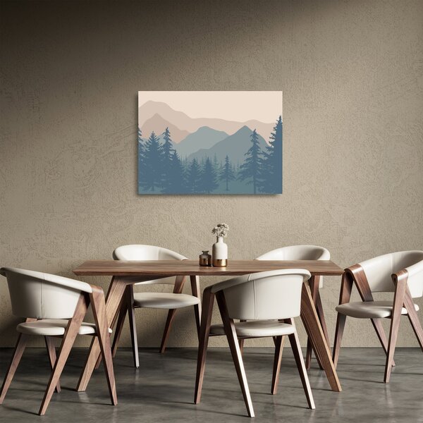 Üveg kép - Türkiz hegység N⁰2 (70x50 cm)