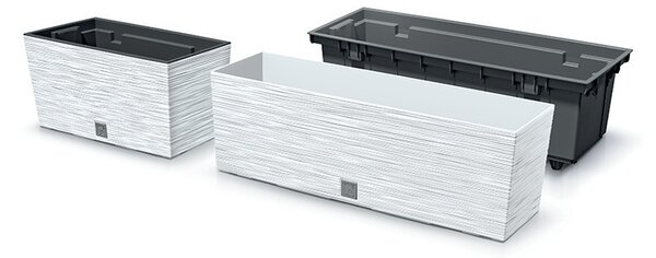 Furu Case Beton Virágláda 58 cm Bordázott, 4db-os csomag