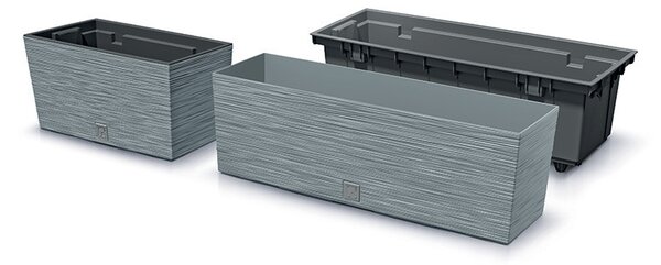 Furu Case Beton Virágláda 58 cm Bordázott, 4db-os csomag