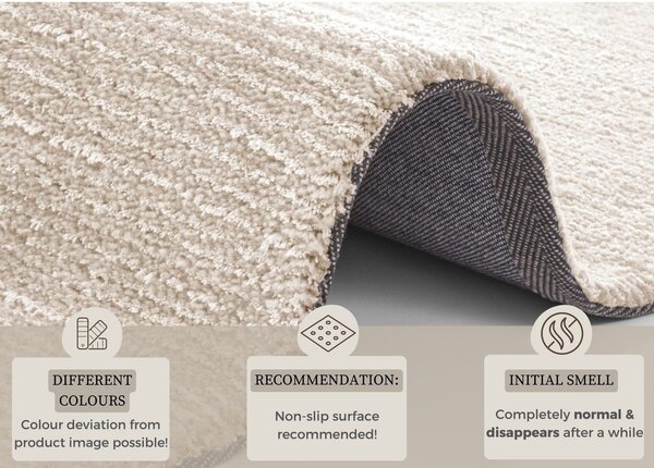 Supersoft bézs szőnyeg, 120 x 170 cm - Mint Rugs