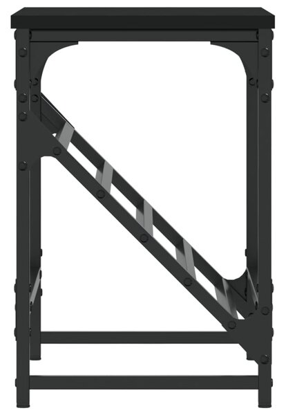 Fekete szerelt fa cipőtartó 60x30x45 cm