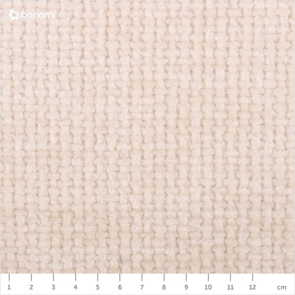 Krémszínű kárpitozott ágyneműtartós franciaágy ágyráccsal 160x200 cm Bellis – Micadoni Home