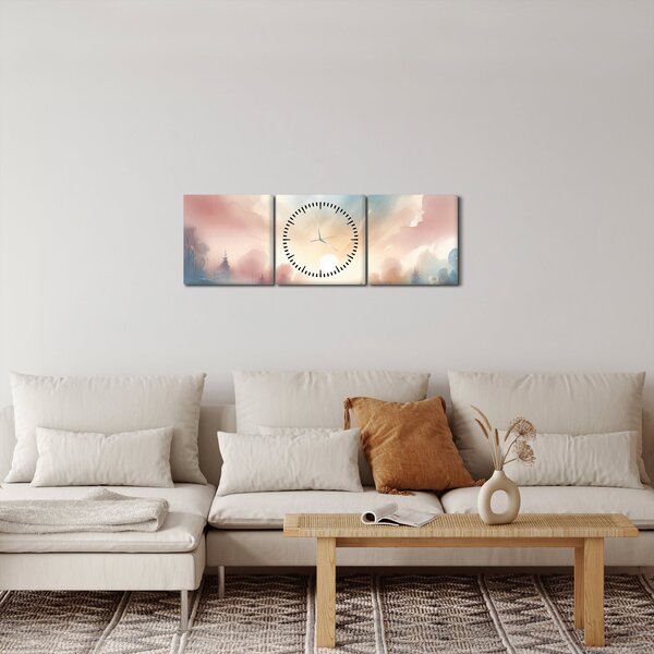 Kép - Elegáns tájkép (órával) (90x30 cm)