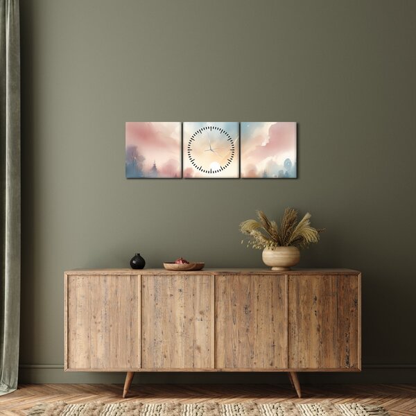 Kép - Elegáns tájkép (órával) (90x30 cm)