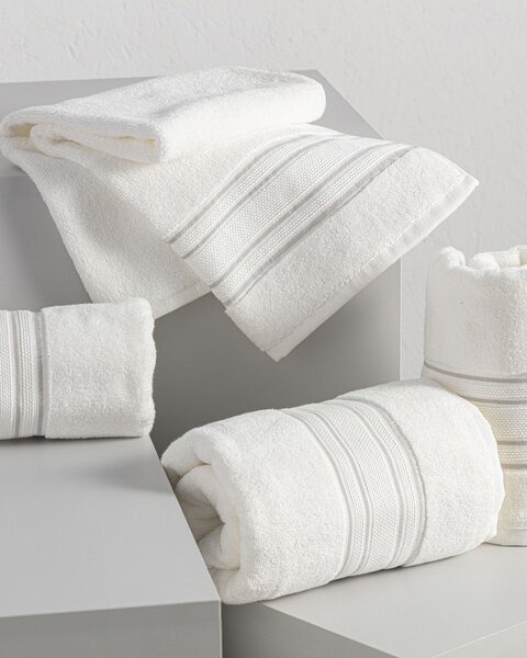 Gunnar törölköző szett 3db creamy white grey