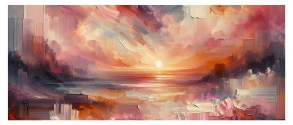Kép - Festett alkonyat (120x50 cm)