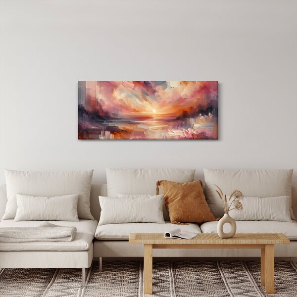 Kép - Festett alkonyat (120x50 cm)