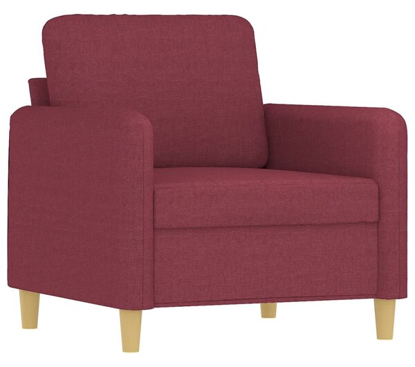 Bordó szövet kanapéfotel 60 cm