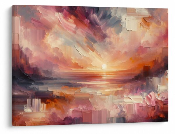Kép - Festett alkonyat (70x50 cm)
