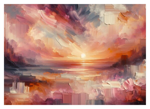 Kép - Festett alkonyat (70x50 cm)