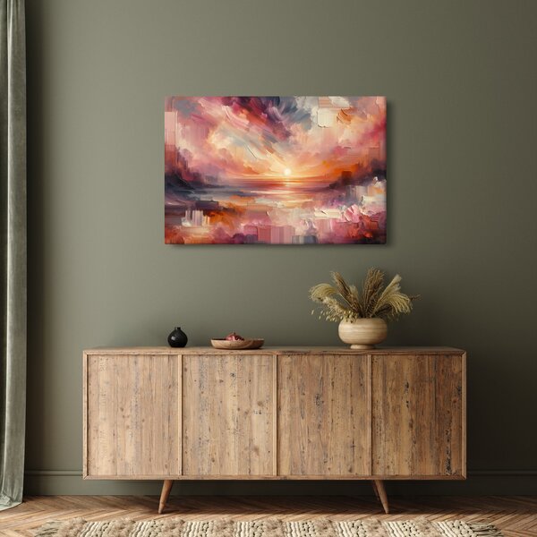 Kép - Festett alkonyat (90x60 cm)