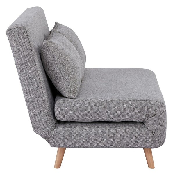 Szürke kinyitható kanapé 140 cm Marlow – House Nordic