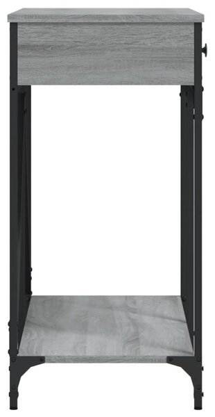 Szürke sonoma színű szerelt fa tálalóasztal 100 x 39 x 78,5 cm