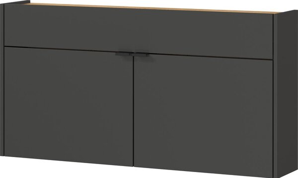 Antracitszürke szekrény 110x57x22 cm Ameca – Germania