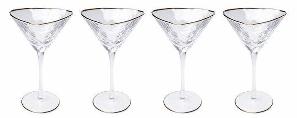 KARE Hommage Martini Kristálypohár Arany Szegéllyel 240ml