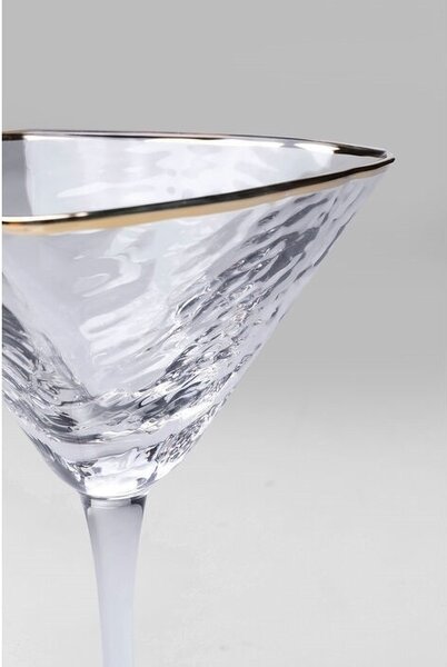 KARE Hommage Martini Kristálypohár Arany Szegéllyel 240ml