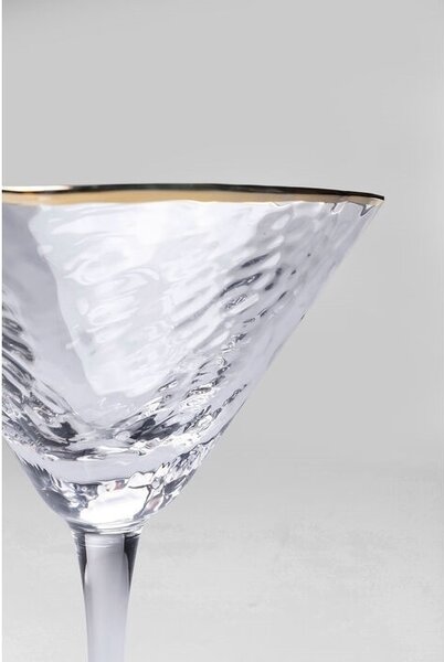 KARE Hommage Martini Kristálypohár Arany Szegéllyel 240ml