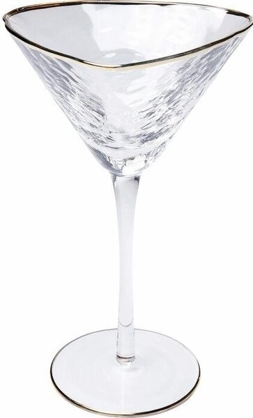 KARE Hommage Martini Kristálypohár Arany Szegéllyel 240ml