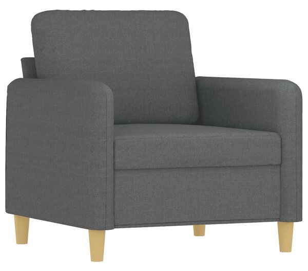 Sötétszürke szövet kanapéfotel 60 cm