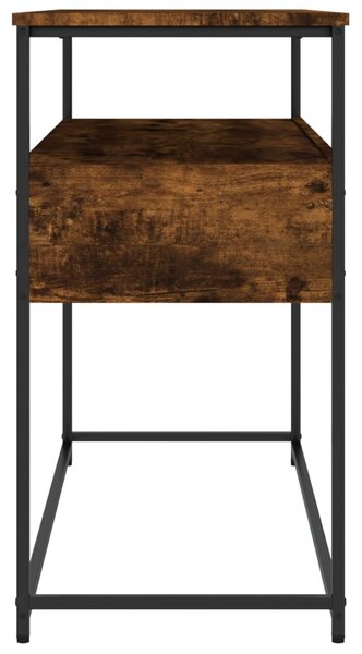 Füstös tölgy színű szerelt fa tálalóasztal 100x40x75 cm