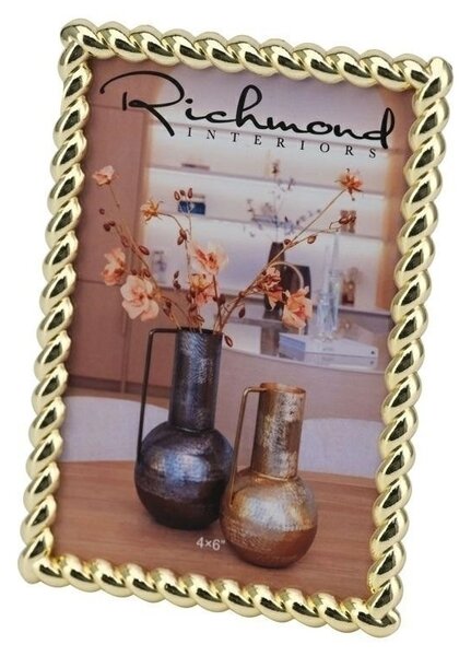 Richmond Interiors Elegáns Fonott Arany Képkeret 16,5x11,5 cm