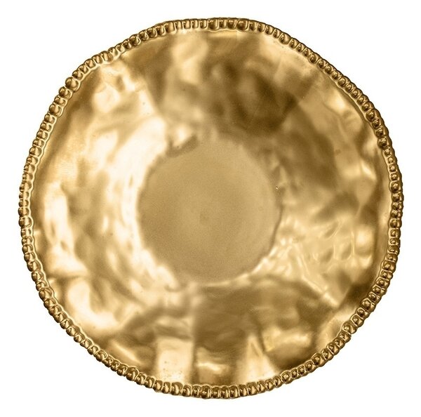 KARE Bell Gold Porcelán Dísztányér 36 cm Arany