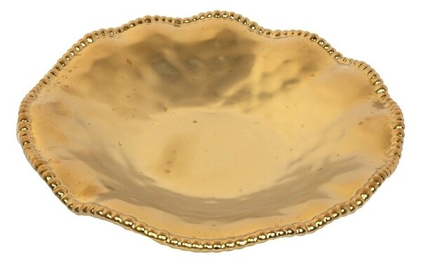 KARE Bell Gold Porcelán Dísztányér 36 cm Arany