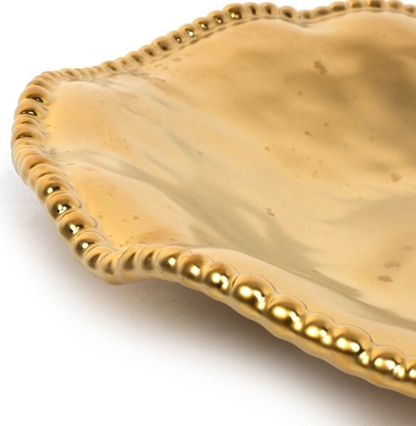 KARE Bell Gold Porcelán Dísztányér 36 cm Arany
