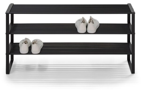 Fekete fém cipőtartó 100x48,5x29 cm Rex – Spinder Design