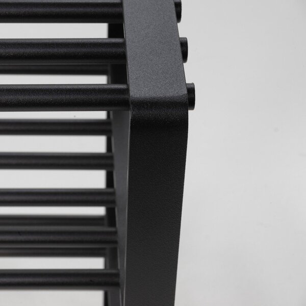 Fekete fém cipőtartó 100x48,5x29 cm Rex – Spinder Design