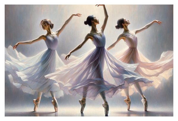 Kép - Három balerina (90x60 cm)