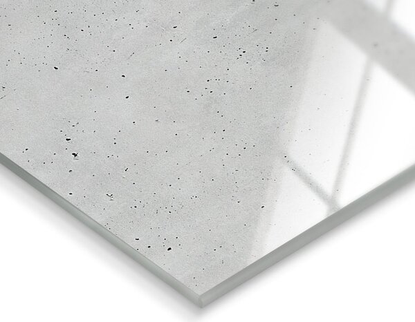 Glassclock Concrete falióra, 20 x 60 cm - Styler